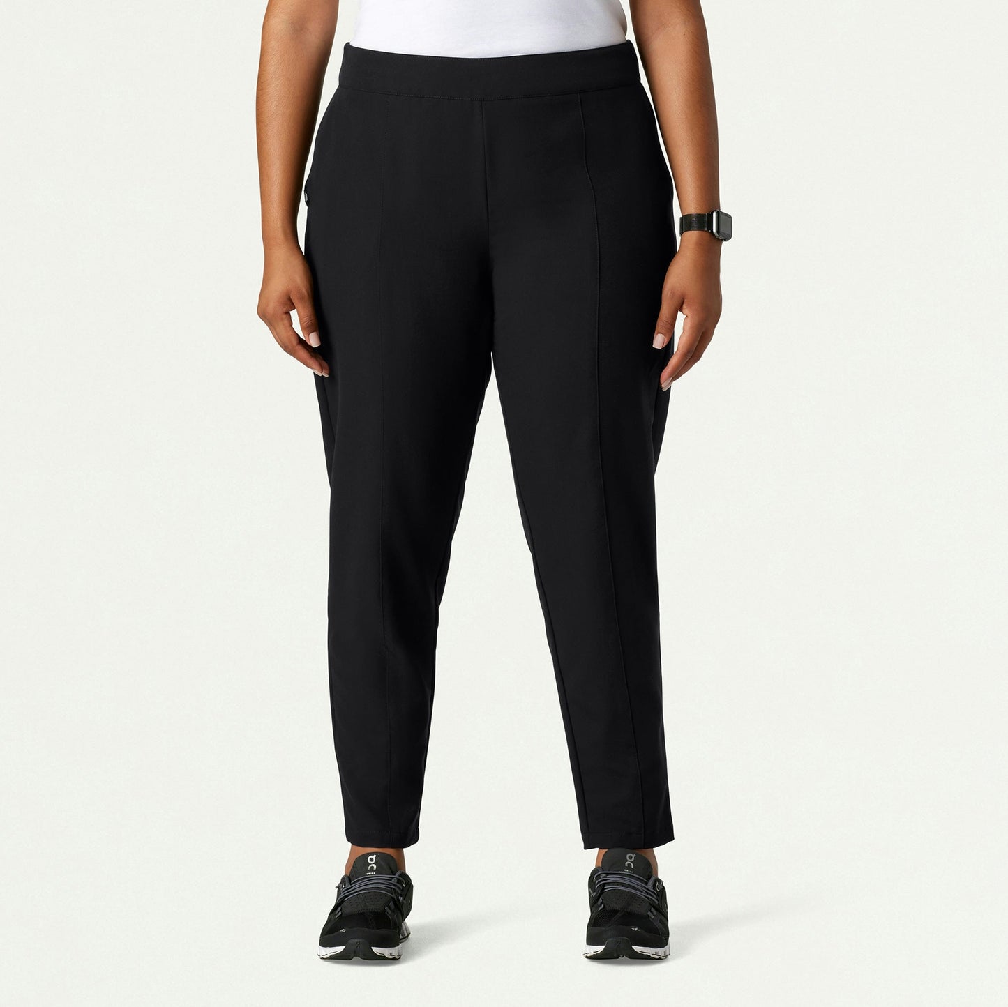 Lio Tapered 5-Pocket Scrub Pant - Black