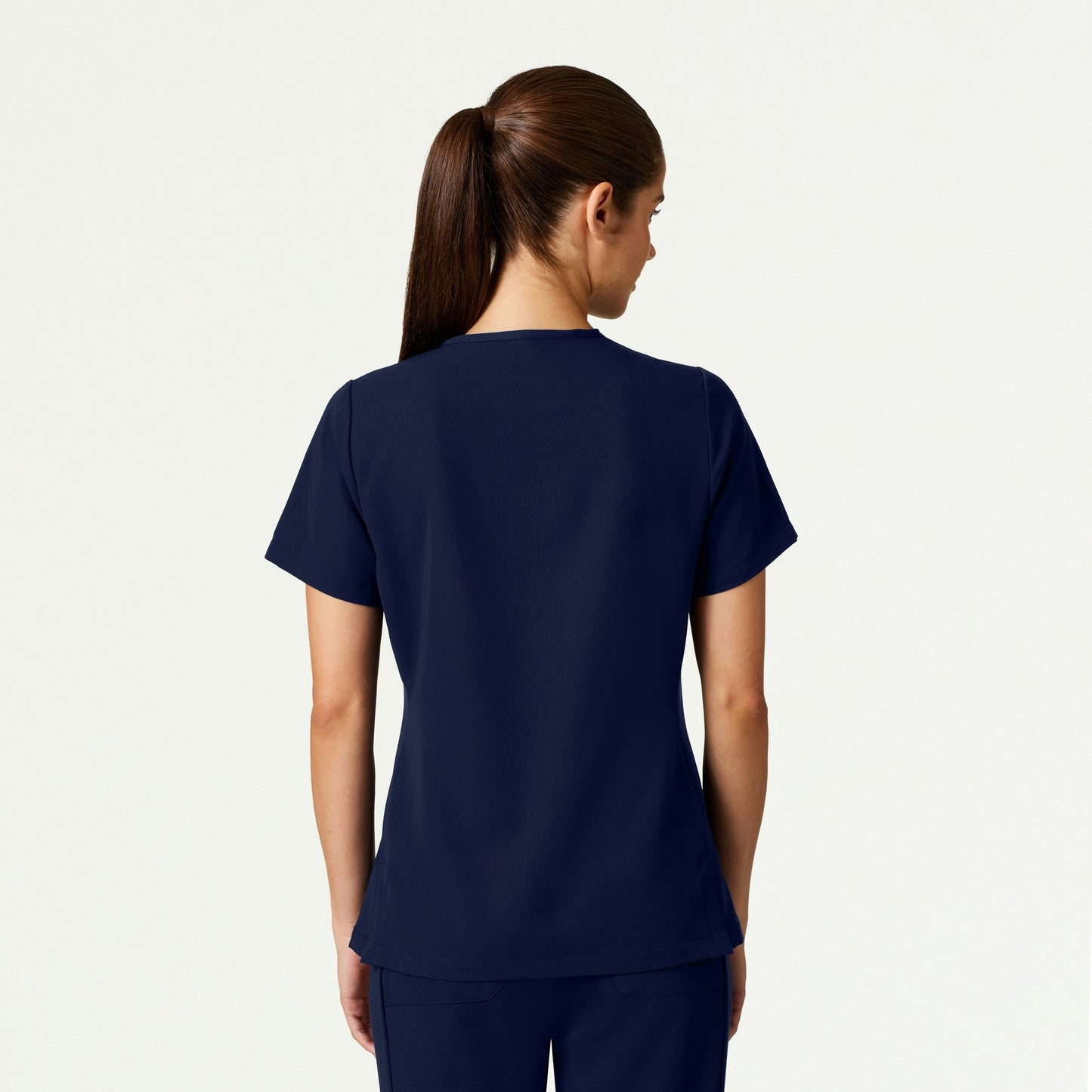 Carte Slim 2-Pocket Scrub Top - Midnight Navy