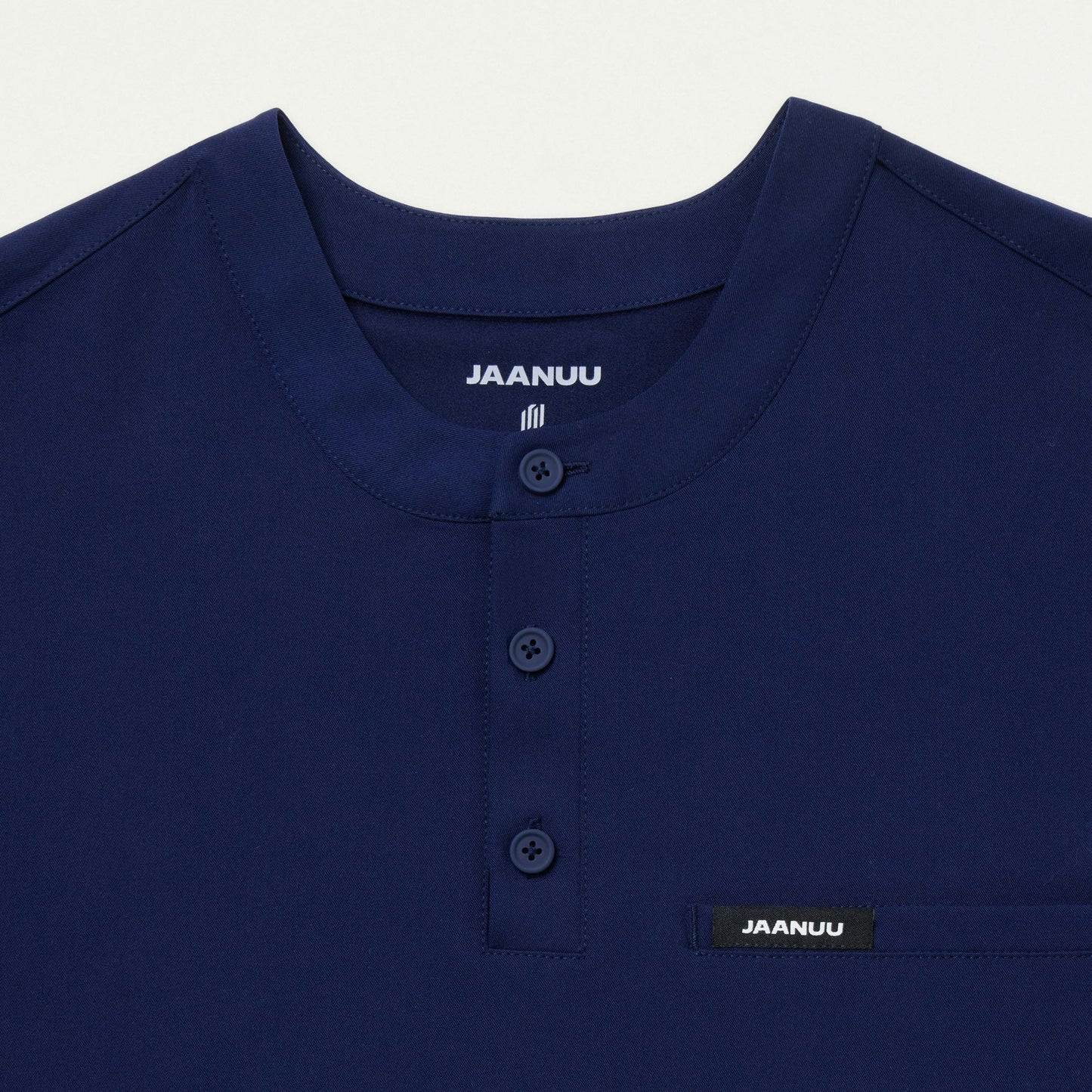 Reeve Henley Scrub Top - Midnight Navy