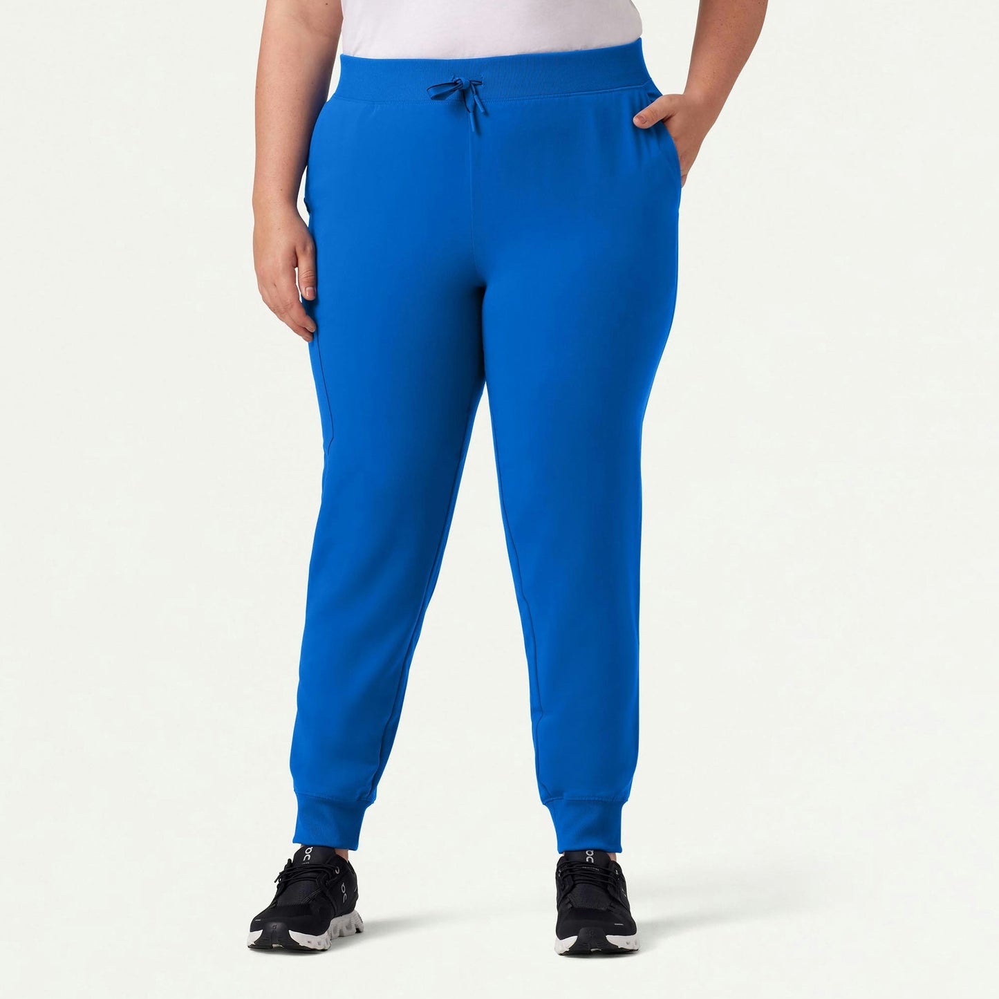 Silex Slim Knit-Waist Scrub Jogger - Royal Blue