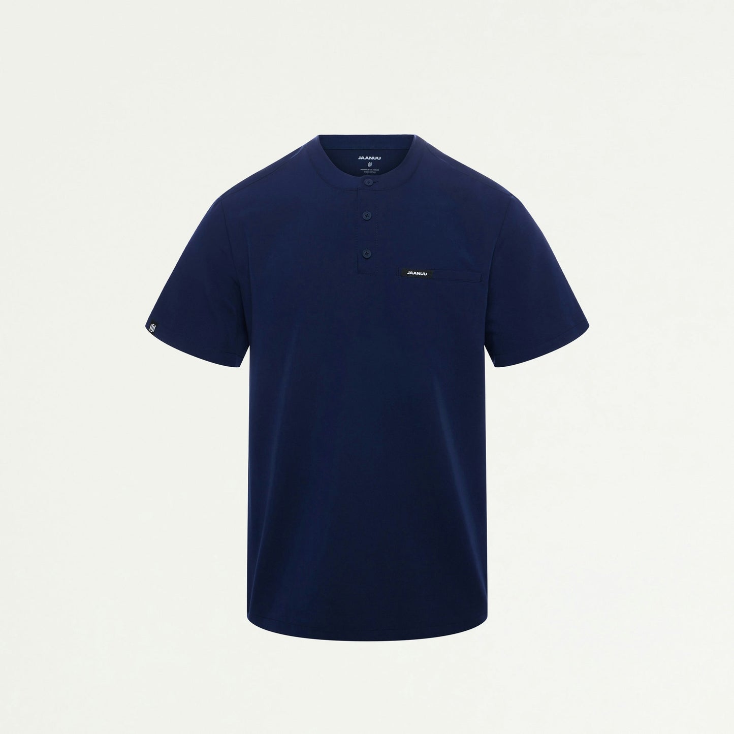 Reeve Henley Scrub Top - Midnight Navy