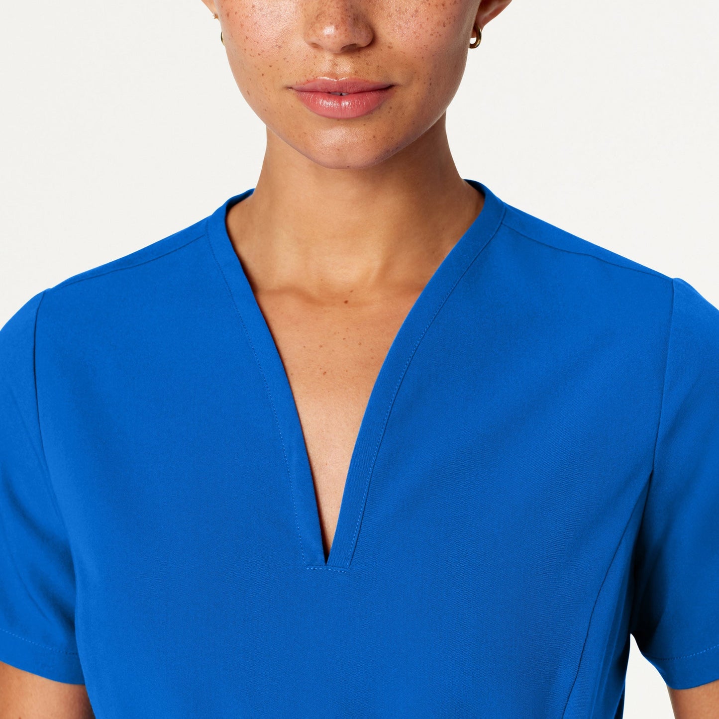 Calix Fit & Flare Scrub Top - Royal Blue