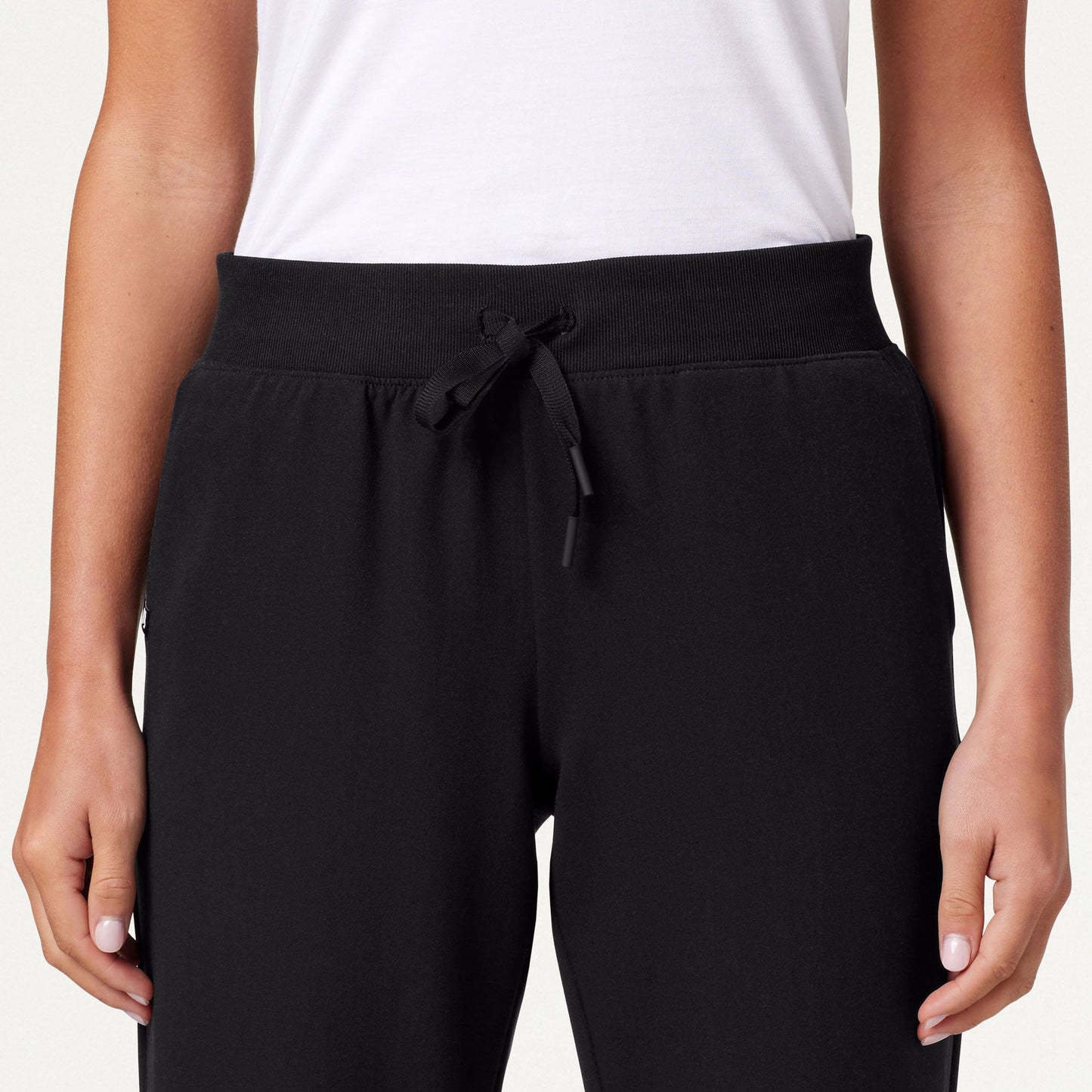Xenos Essential Knit-Waist Scrub Pant - Black
