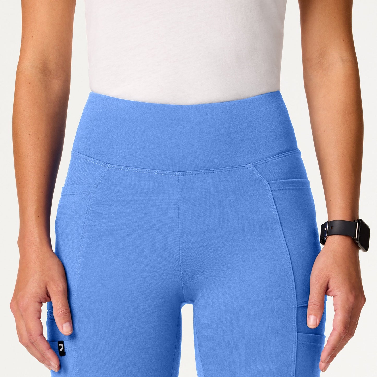 Perri UltraSOFT Yoga Scrub Pant - Ceil Blue