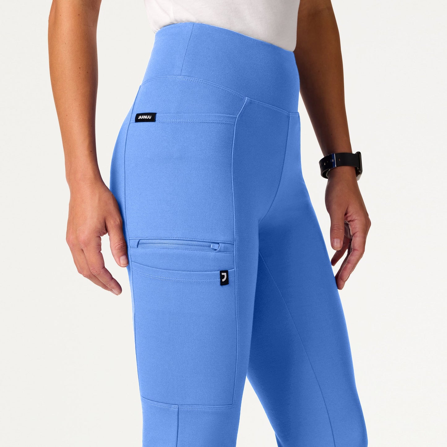 Perri UltraSOFT Yoga Scrub Pant - Ceil Blue