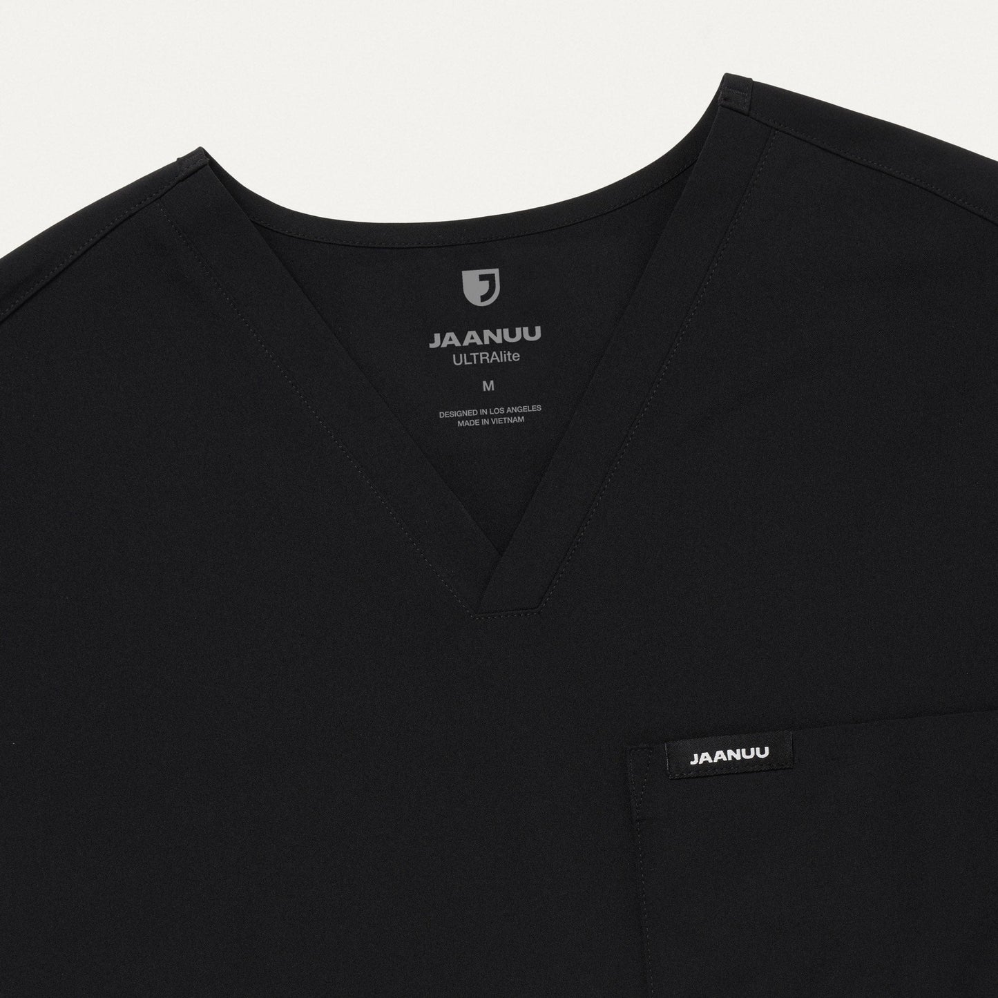 Holmes UltraLITE™ 1-Pocket Scrub Top - Black