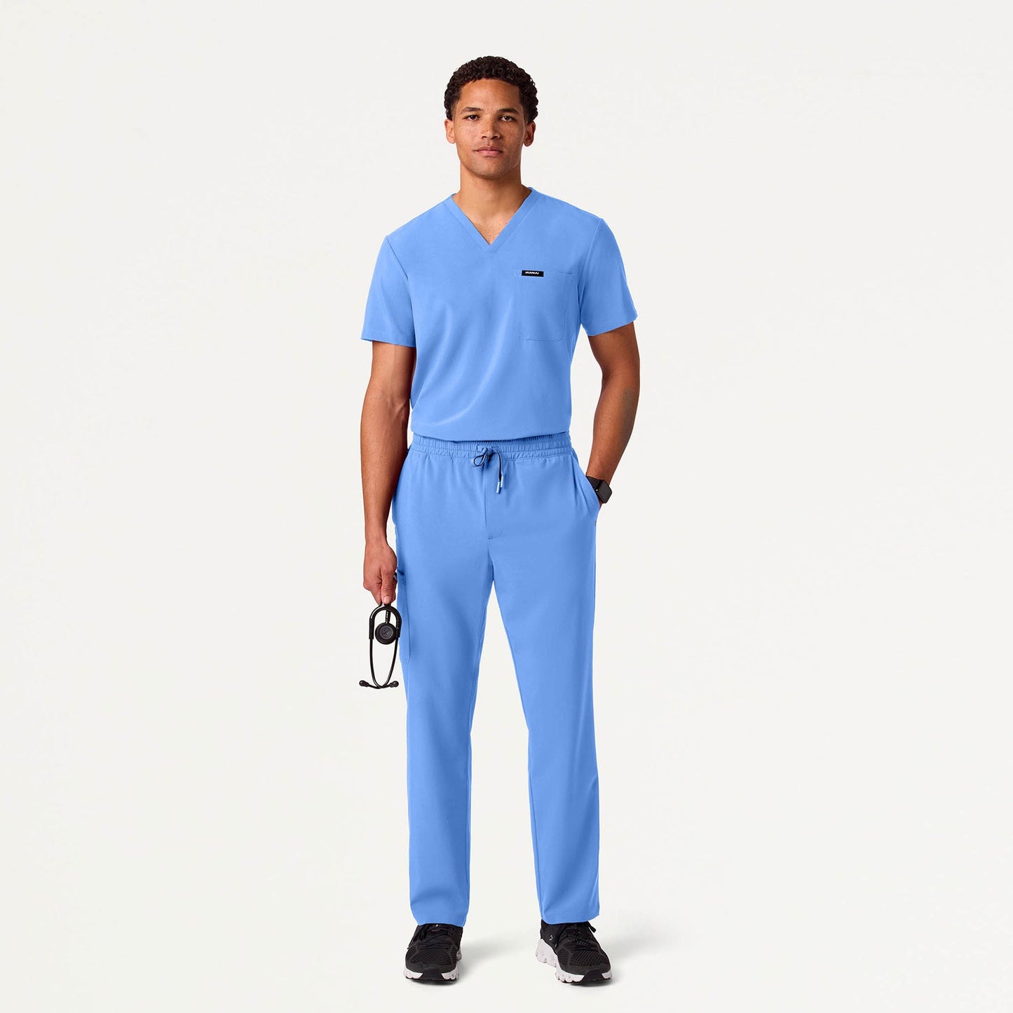 Holmes UltraLITE™ 1-Pocket Scrub Top - Ceil Blue