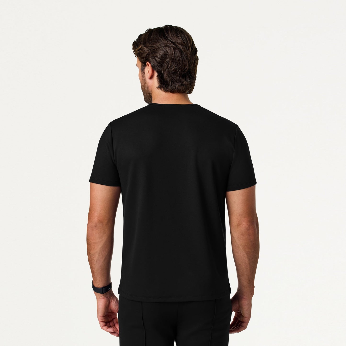 Finn Crewneck UltraSOFT Scrub Top - Black