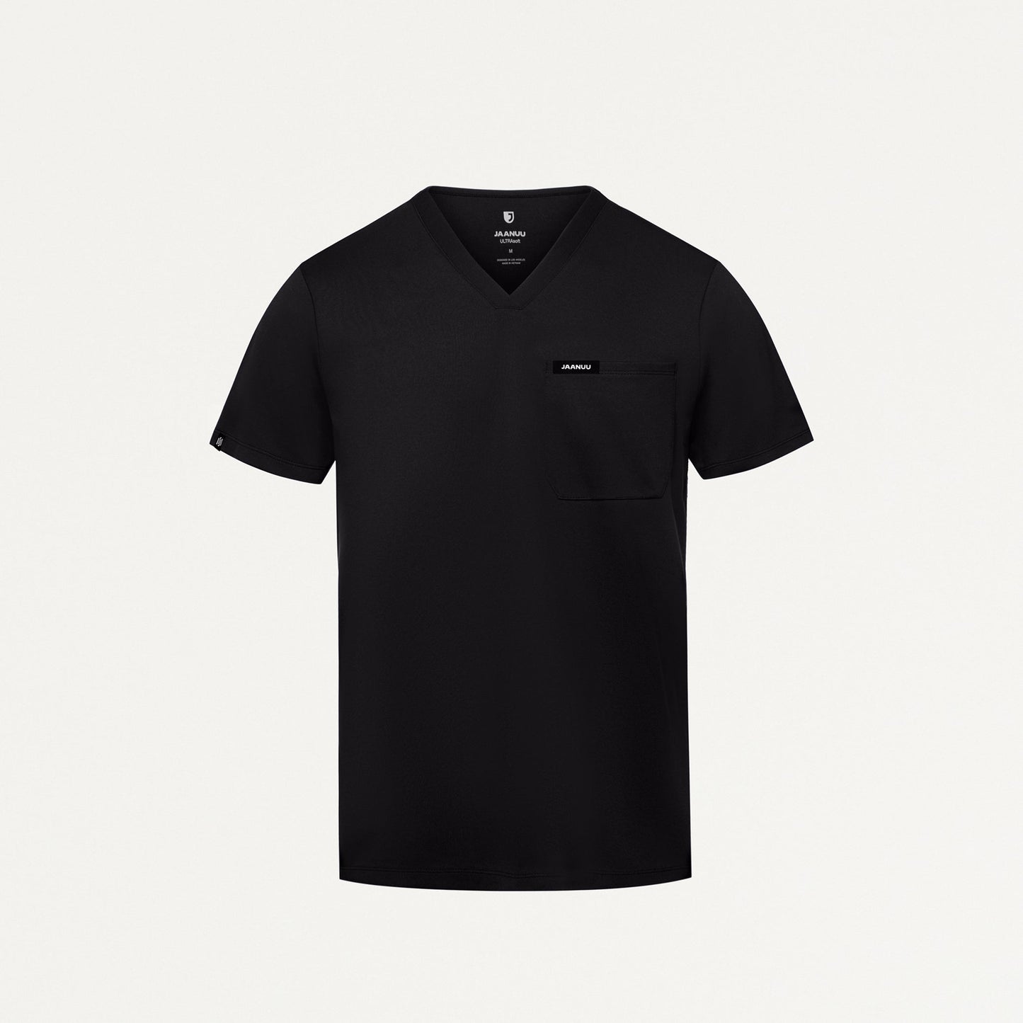 Asher Slim UltraSOFT Scrub Top - Black
