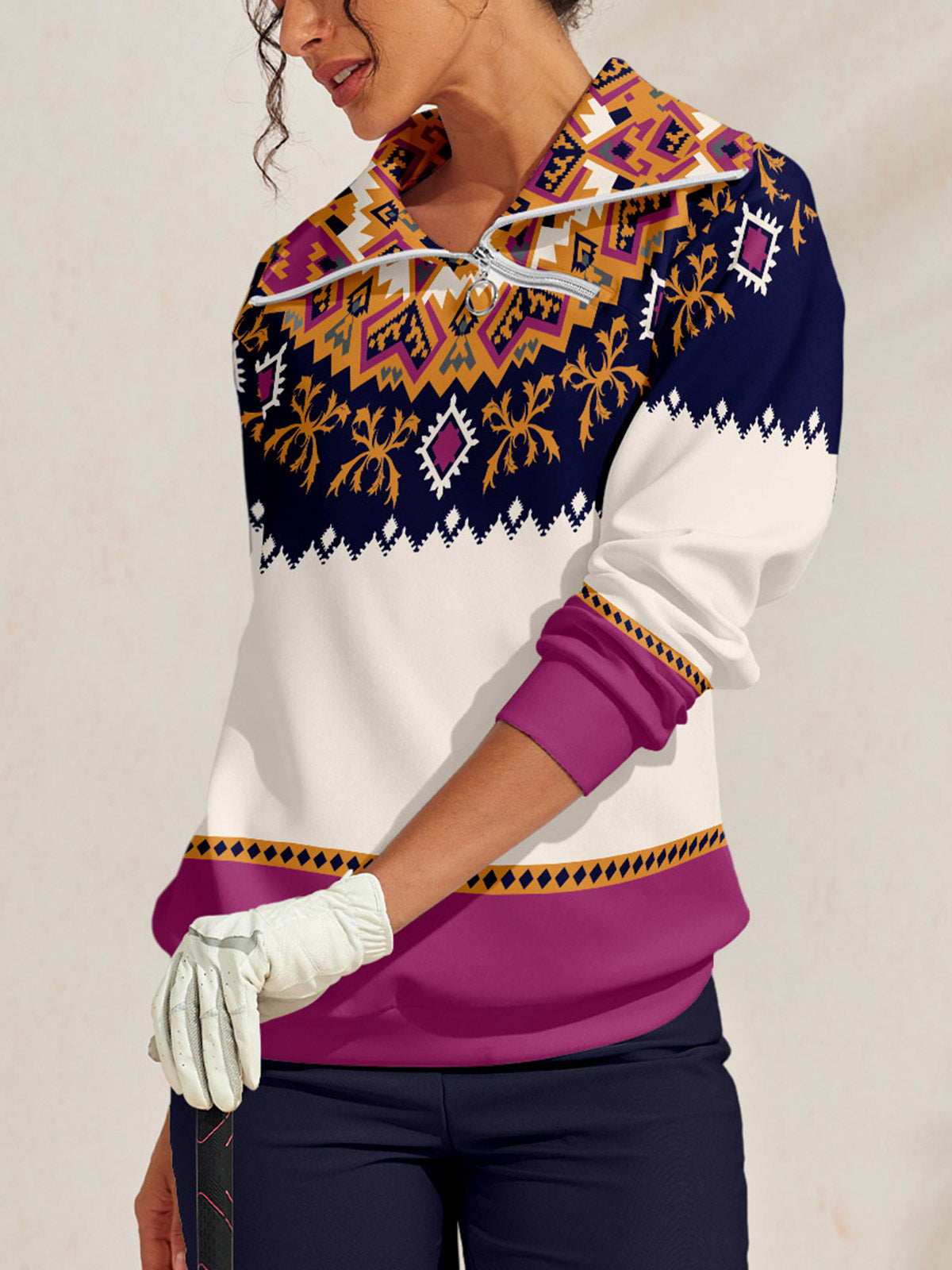 Bold Baroque Golf Sweatshirt