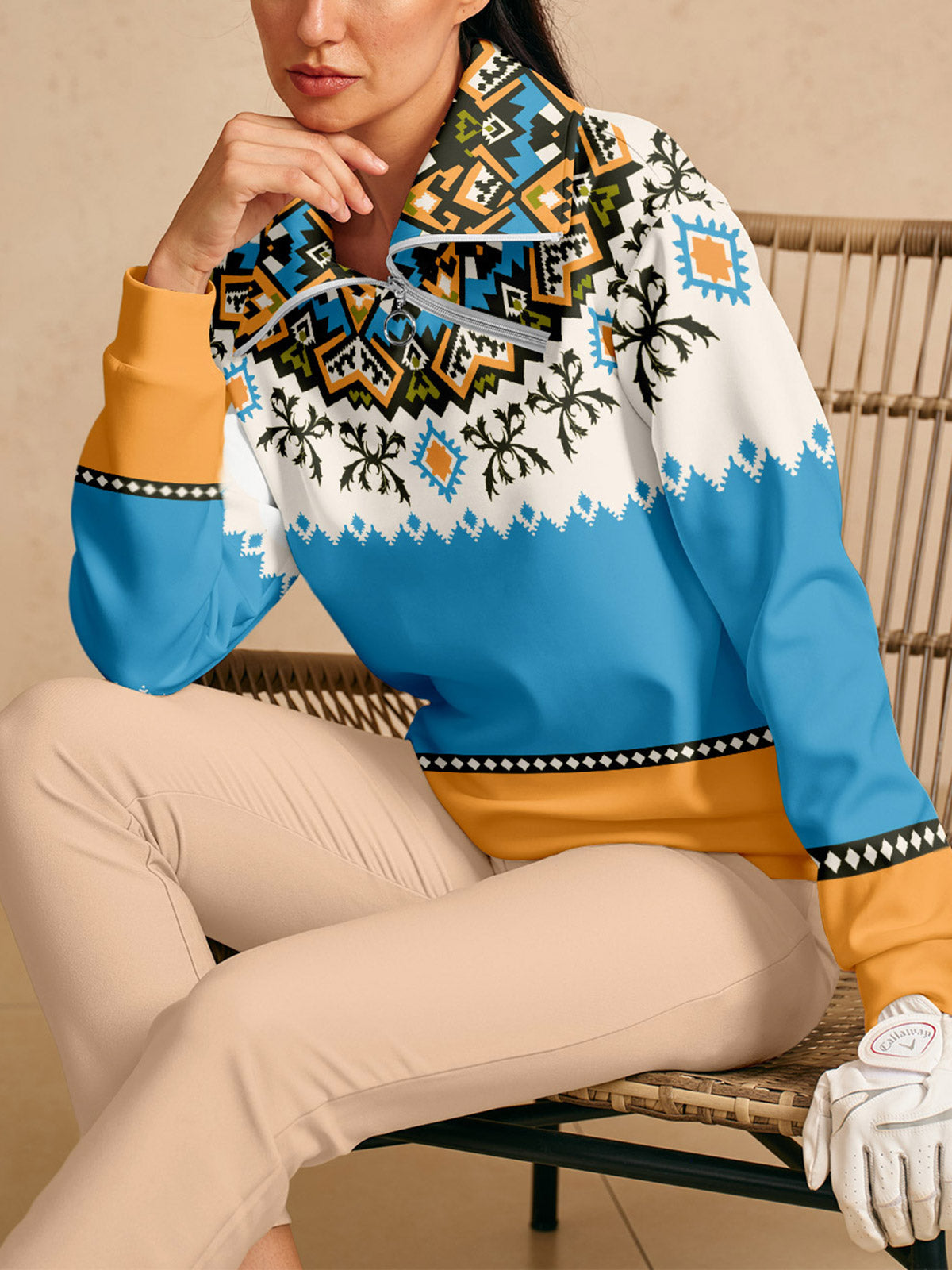 Bold Baroque Golf Sweatshirt