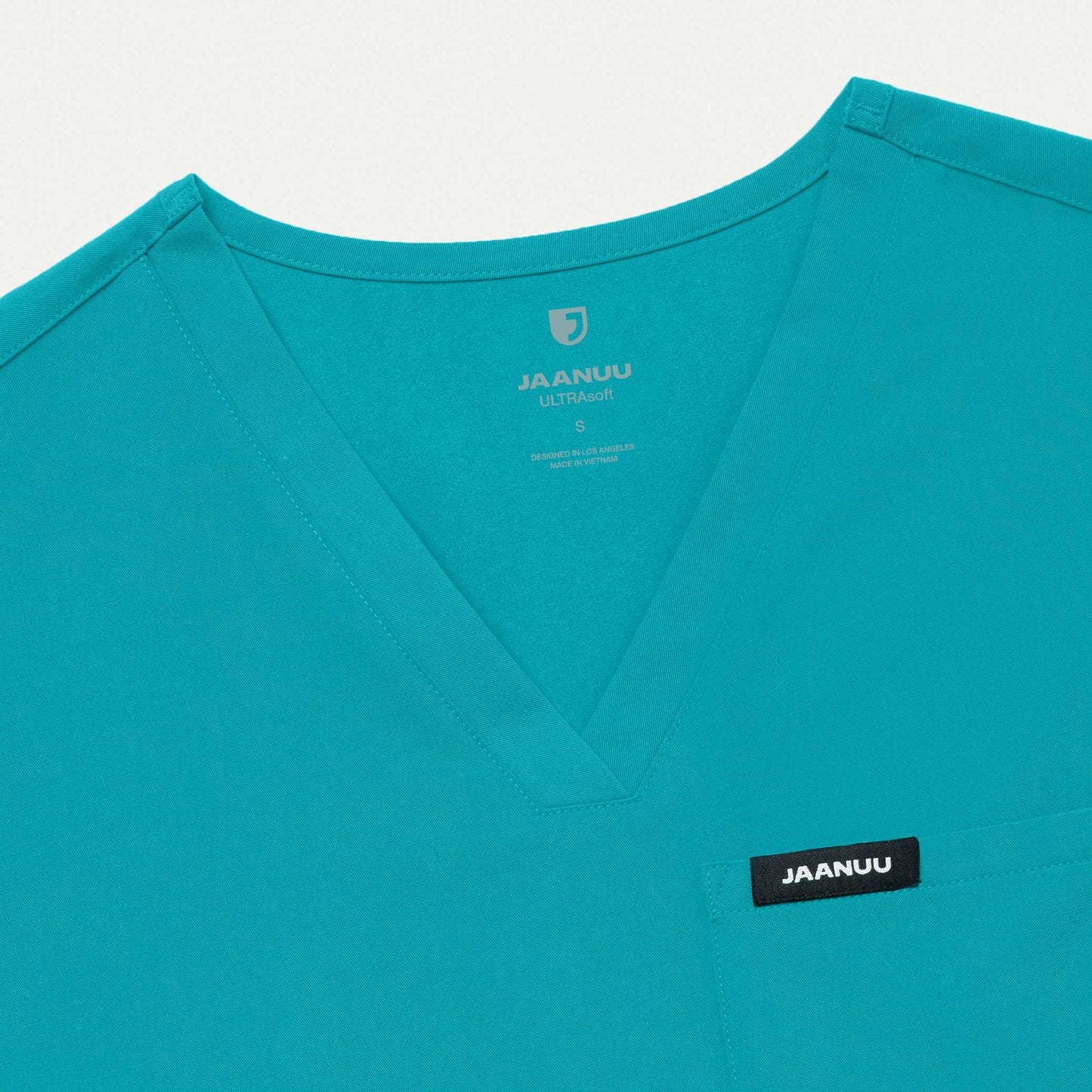 Rhena Essential 1-Pocket Scrub Top - Teal
