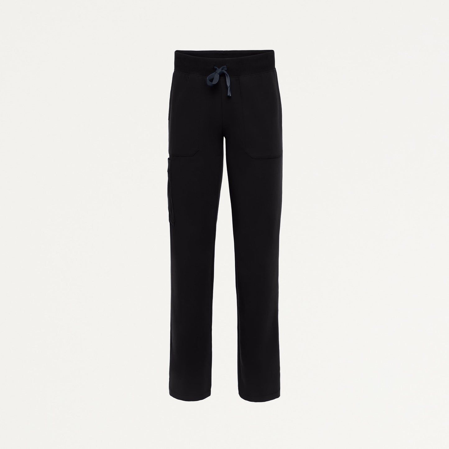 Xenos Cargo Knit-Waist Scrub Pant - Black