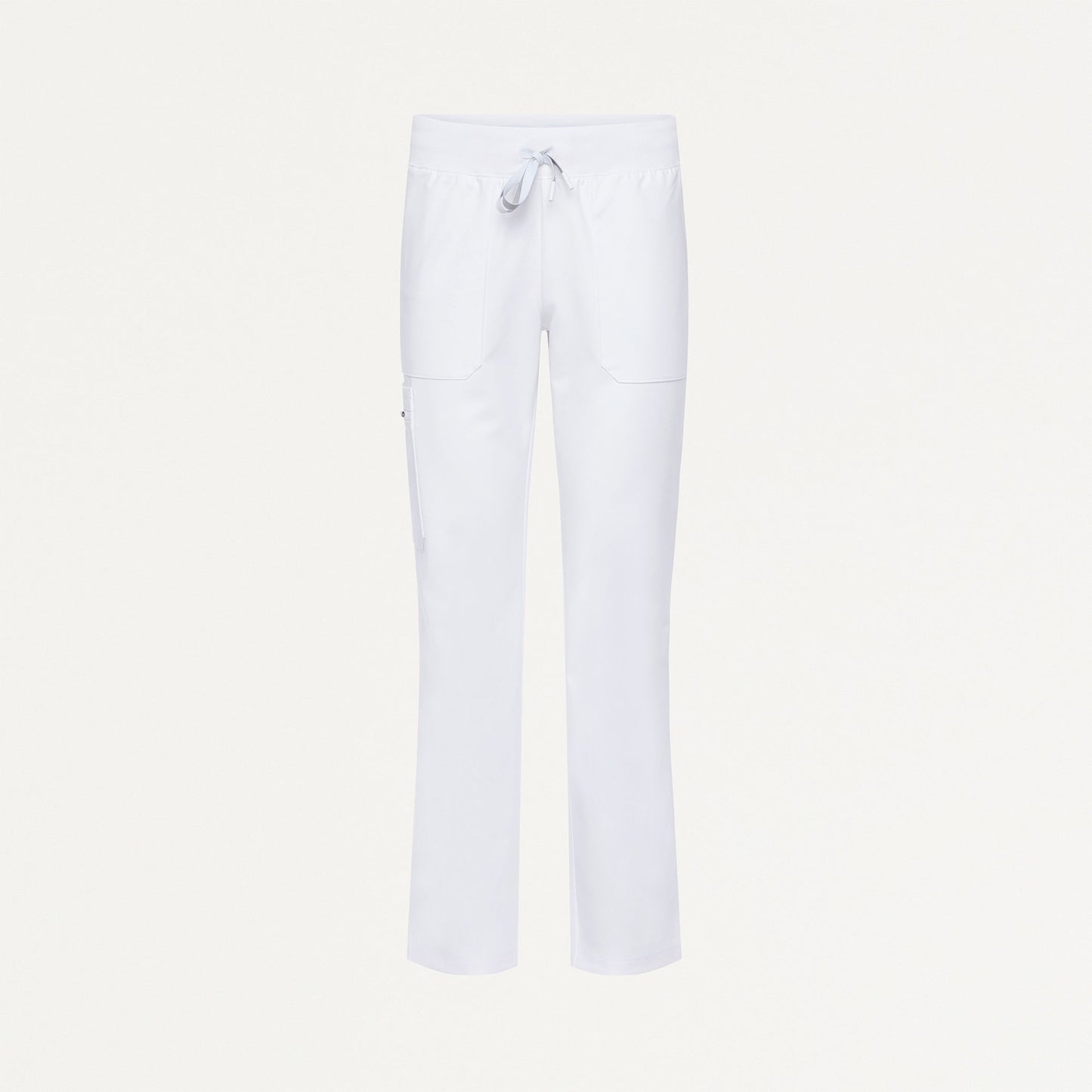 Xenos Cargo Knit-Waist Scrub Pant - White