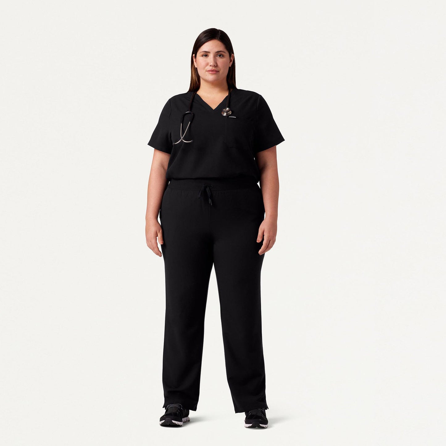 Xenos Essential Knit-Waist Scrub Pant - Black