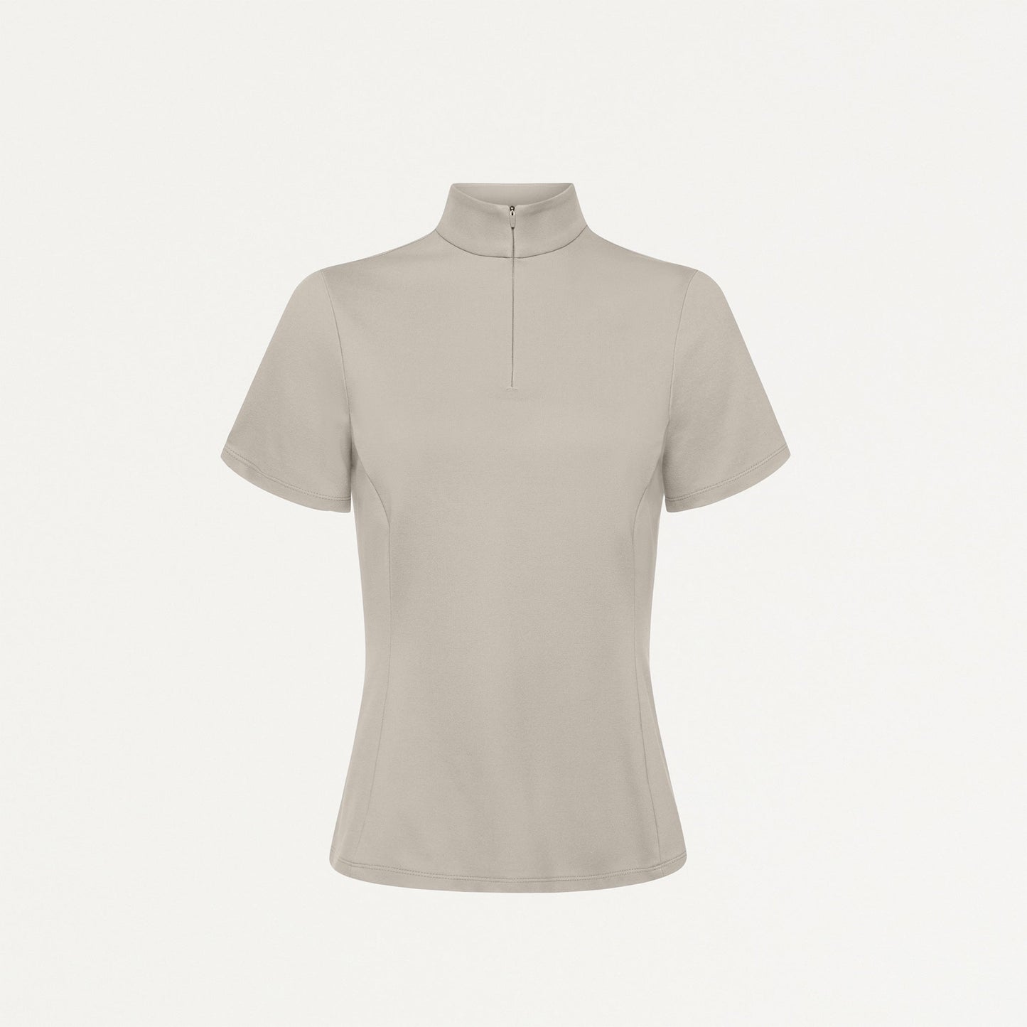 Astra Slim Half-Zip UltraSOFT Scrub Top - Fog