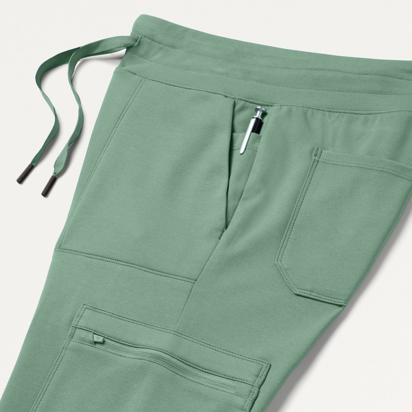 Kait 10-Pocket Skinny UltraSOFT Scrub Jogger - Sage