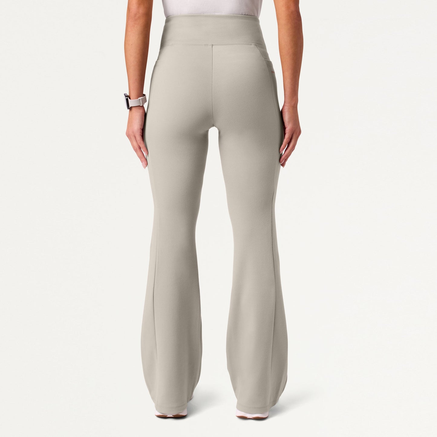 Lina UltraSOFT Yoga Flare Scrub Pant - Fog