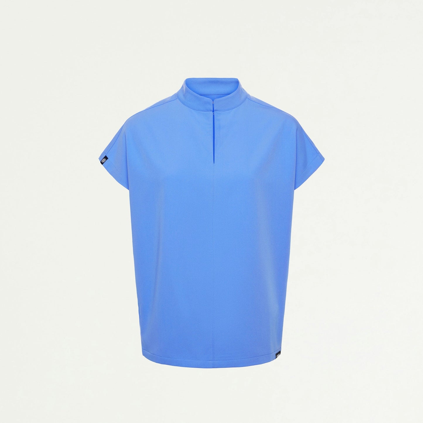 Aris Oversized 2-Pocket Scrub Top - Ceil Blue
