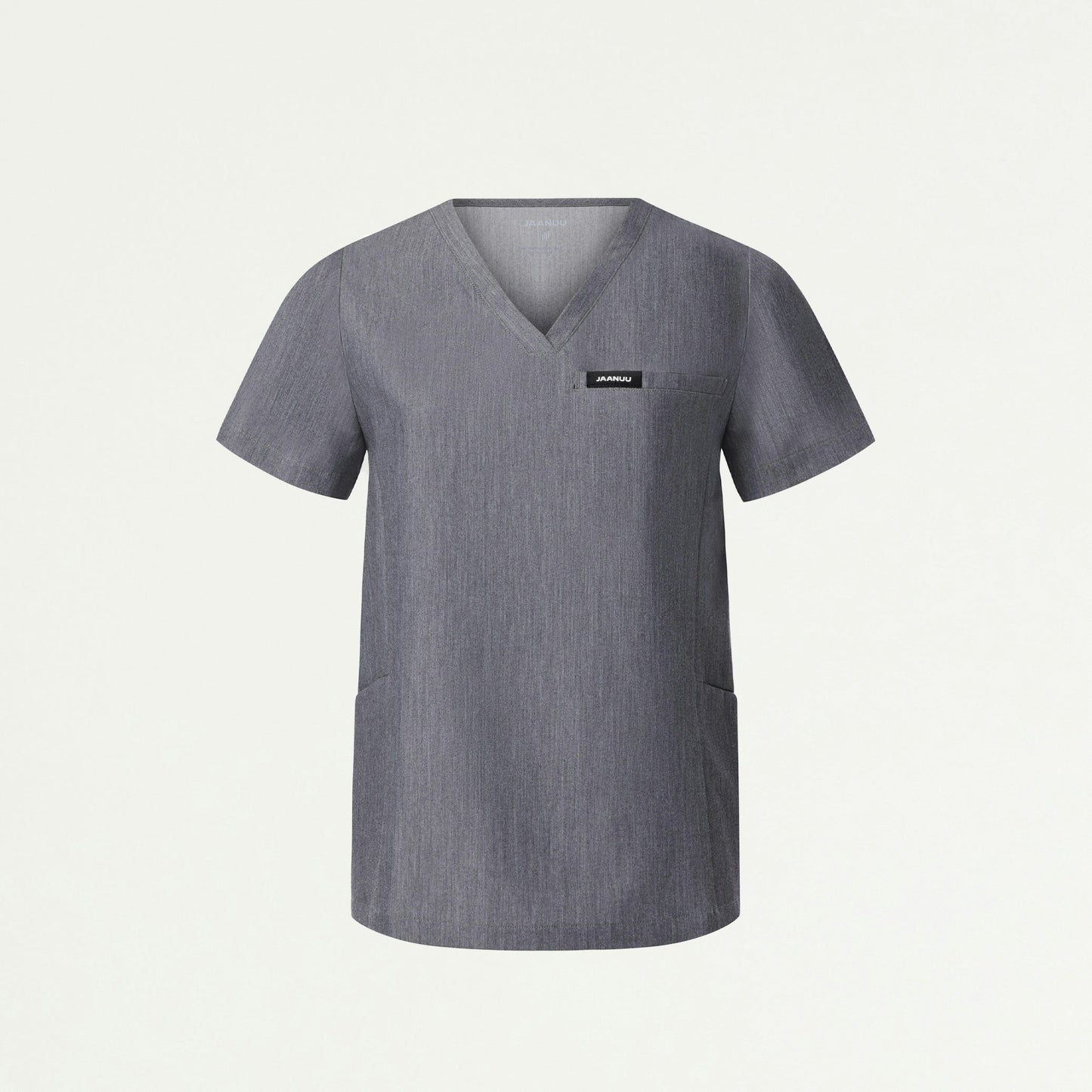Magna 3-Pocket Scrub Top - Heather Gray