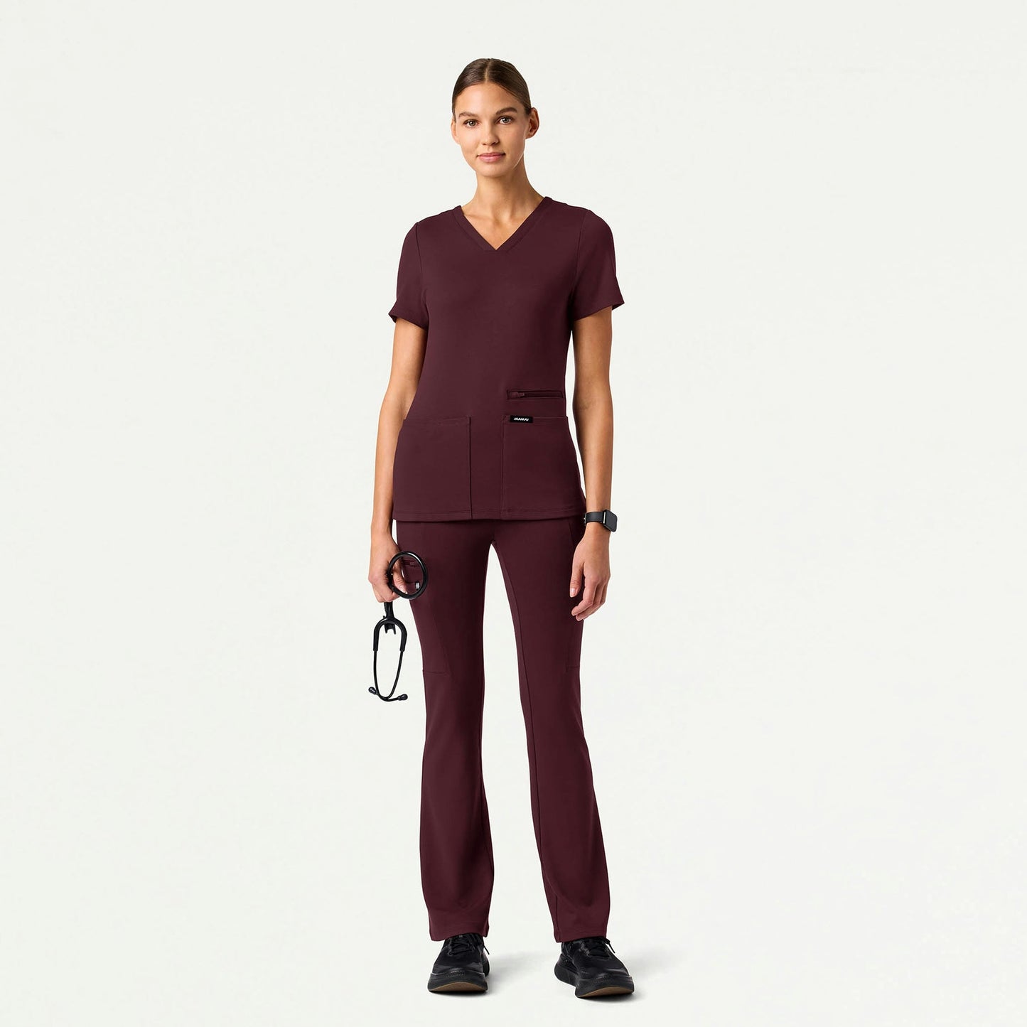 Perri UltraSOFT Yoga Scrub Pant - Redwood
