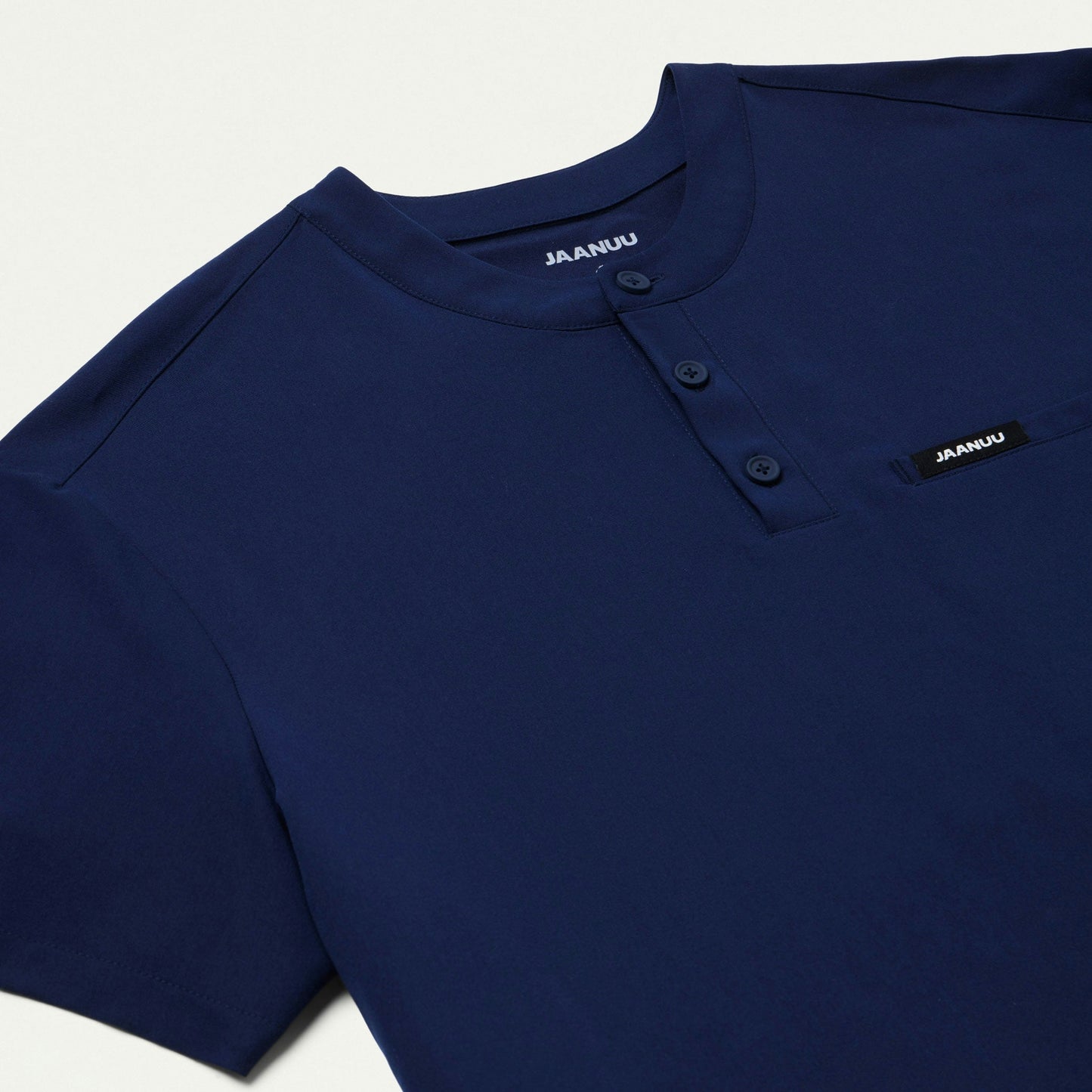 Reeve Henley Scrub Top - Midnight Navy
