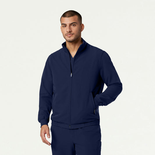 Wolfe Everyday 6-Pocket Scrub Jacket - Midnight Navy