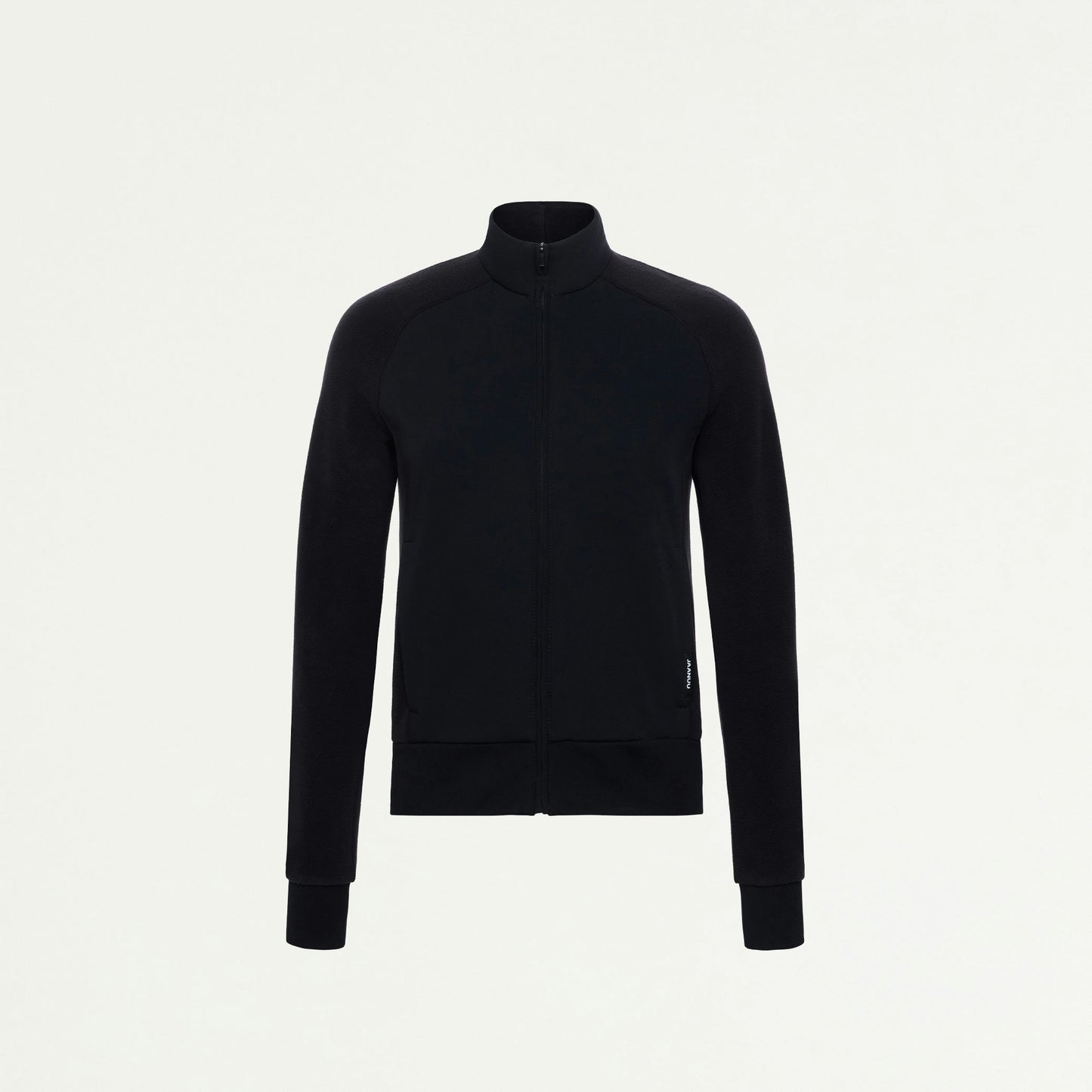 Cloud Hybrid Fleece Bomber Jacket - Black