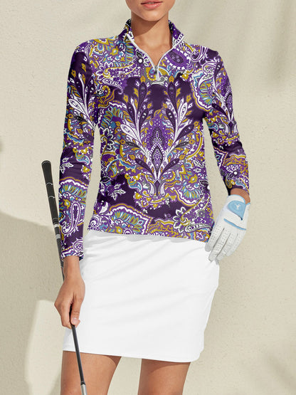 Pretty Feminine Golf Shirt Quarterzip UPF50+