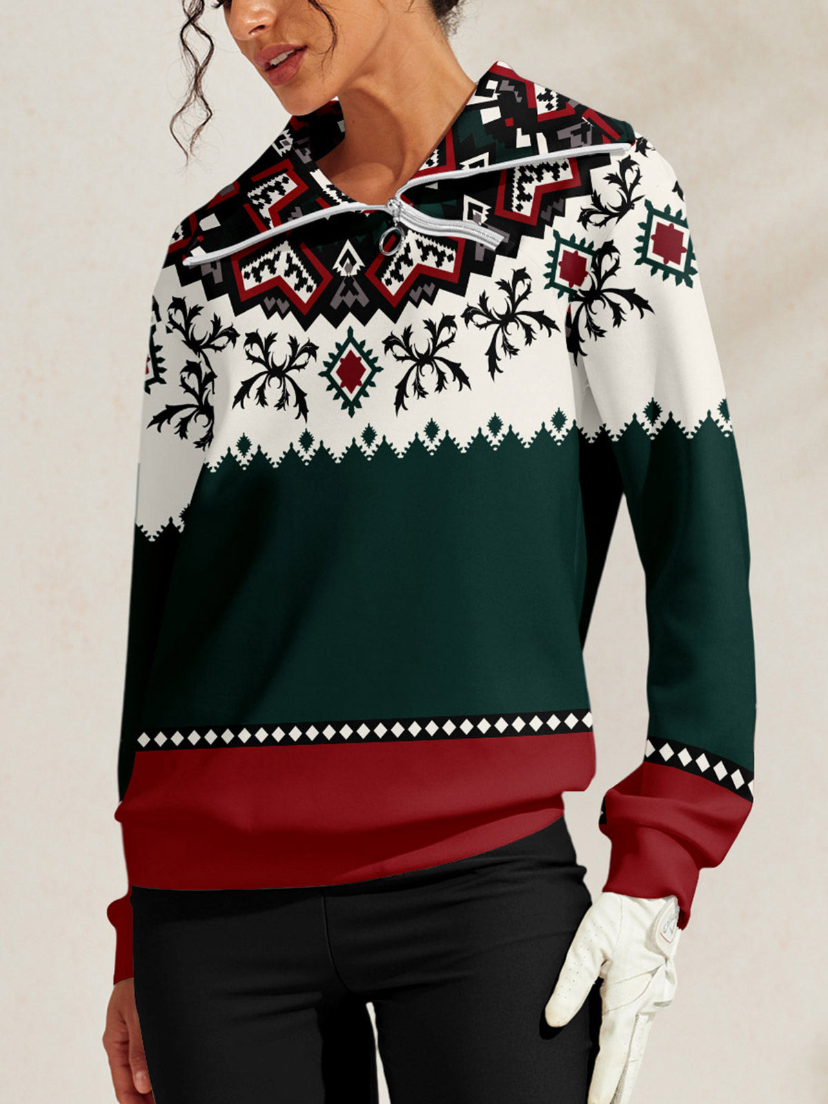 Bold Baroque Golf Sweatshirt
