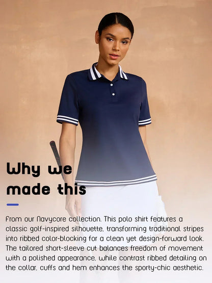 Navycore Short Sleeve Polo Top UPF50+
