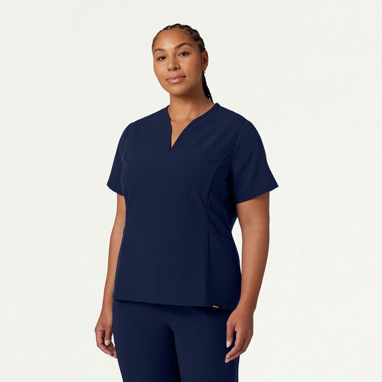 Calix Fit & Flare Scrub Top - Midnight Navy