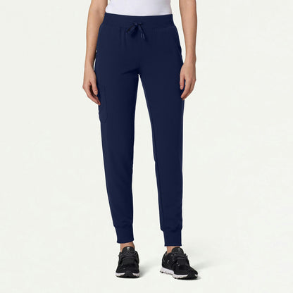 Silex Slim Knit-Waist Scrub Jogger - Midnight Navy