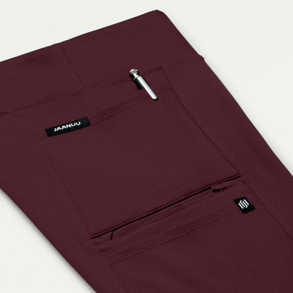 Perri UltraSOFT Yoga Scrub Pant - Redwood