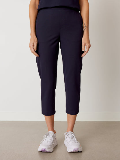 EVA RE-GARDE™ - NAVY - 7/8 Scrub Pants - SILVADUR™