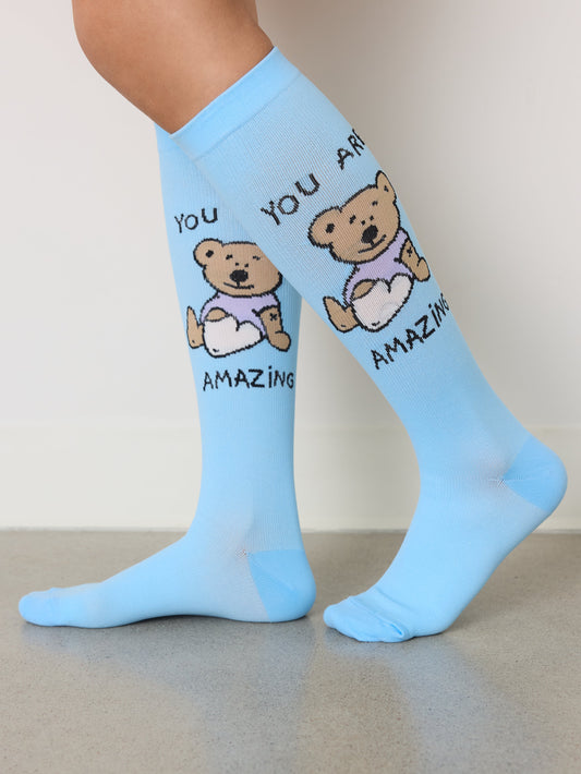 Compression Socks - You Are Amazing - Blue