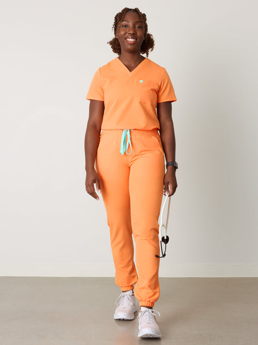 ROSIE RE-GARDE™ - NECTARINE - Jogger Scrub Pants - SILVADUR™