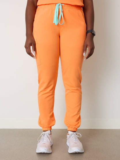 ROSIE RE-GARDE™ - NECTARINE - Jogger Scrub Pants - SILVADUR™