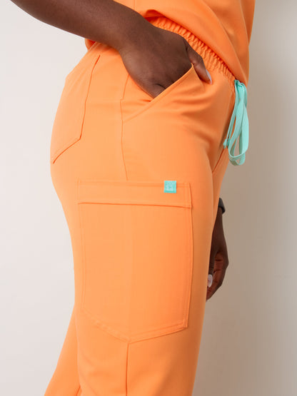 ROSIE RE-GARDE™ - NECTARINE - Jogger Scrub Pants - SILVADUR™