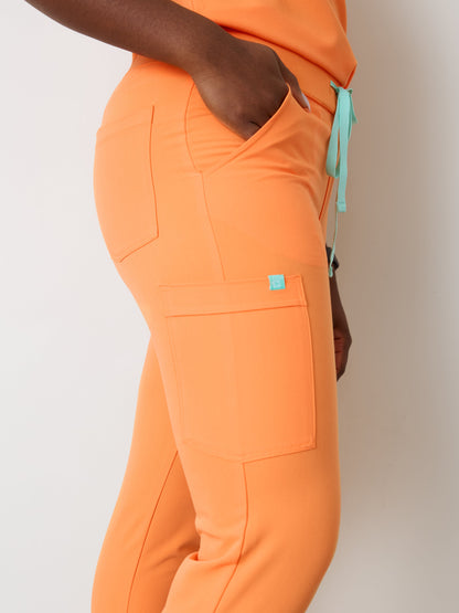 DEMI RE-GARDE™ - NECTARINE - Jogger Scrub Pants - SILVADUR™