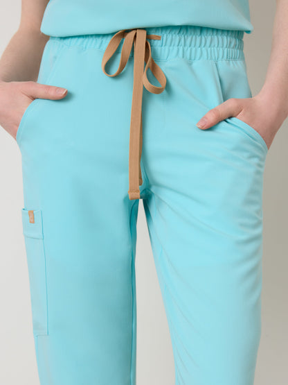 JULIETA RE-GARDE™ - OCEAN TIDE - Straight Cut Scrub Pants - SILVADUR™