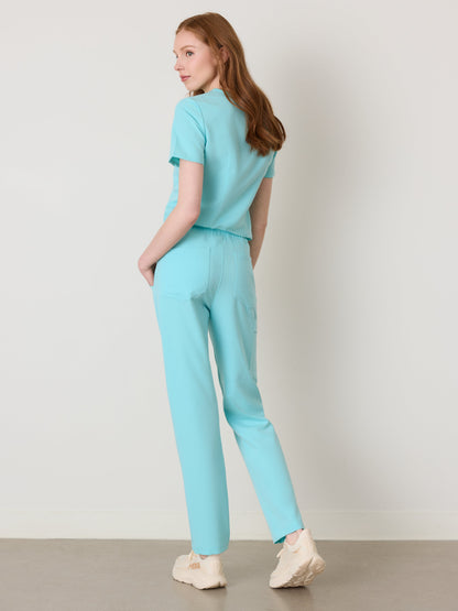 JULIETA RE-GARDE™ - OCEAN TIDE - Straight Cut Scrub Pants - SILVADUR™