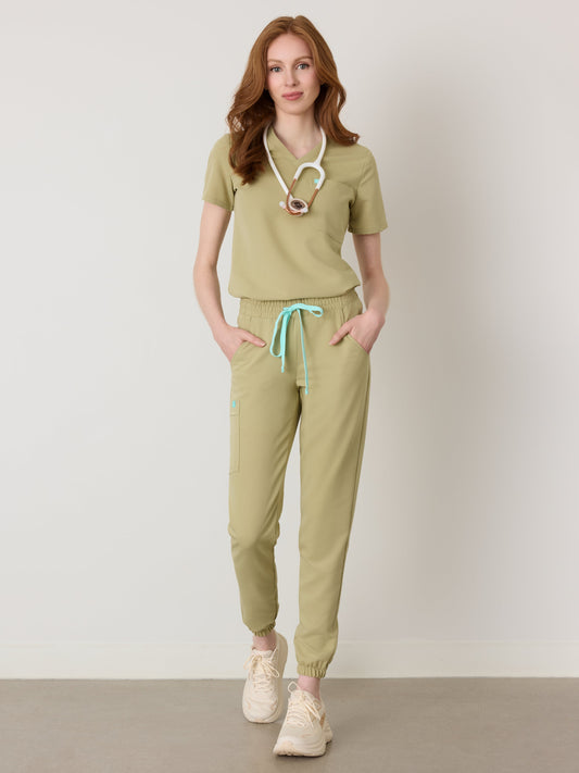 ROSIE RE-GARDE™ - SAGE - Jogger Scrub Pants - SILVADUR™