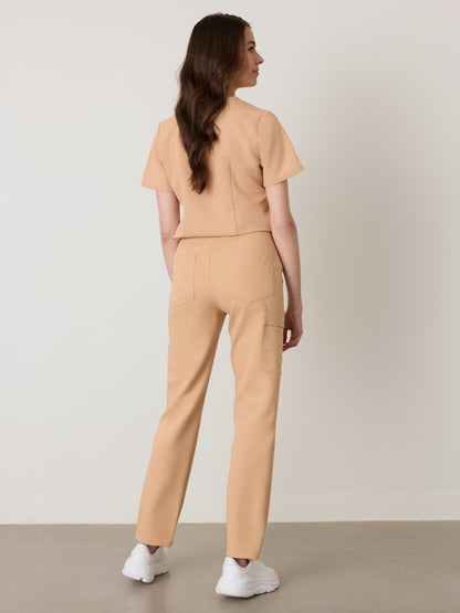 JULIETA RE-GARDE™ - SPICED EARTH - Straight Cut Scrub Pants - SILVADUR™