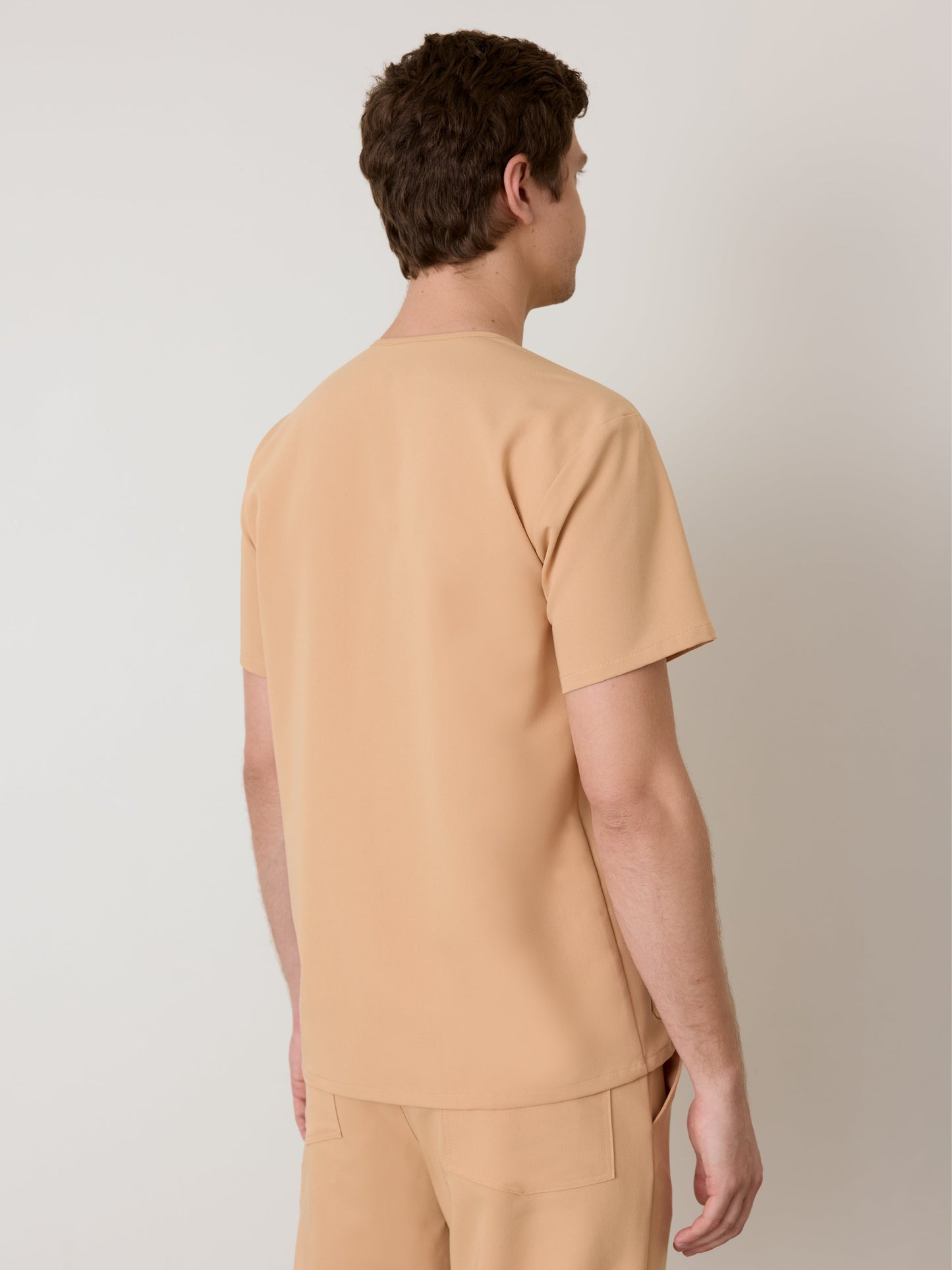 ZACK RE-GARDE™ - SPICED EARTH - Three Pockets Men's Scrub Top - SILVADUR™
