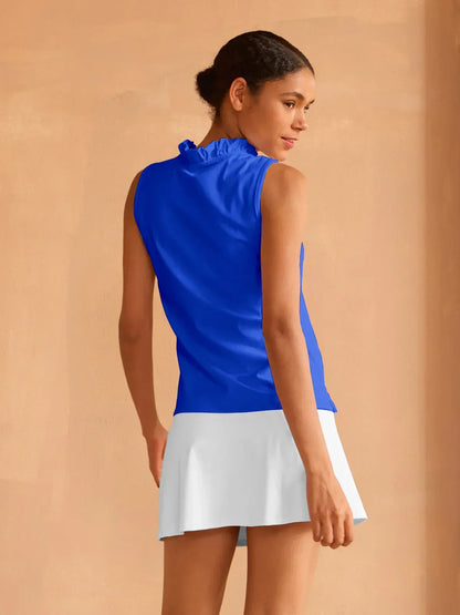 More Than Basic Ruffle V-Neck Tank Top UPF50+