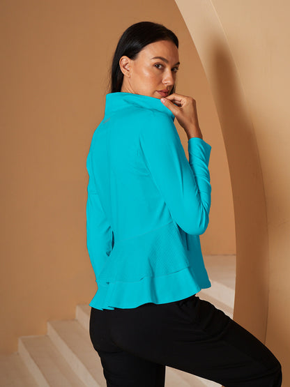 More Than Basic Ruffle Golf Jacket Sun Protection