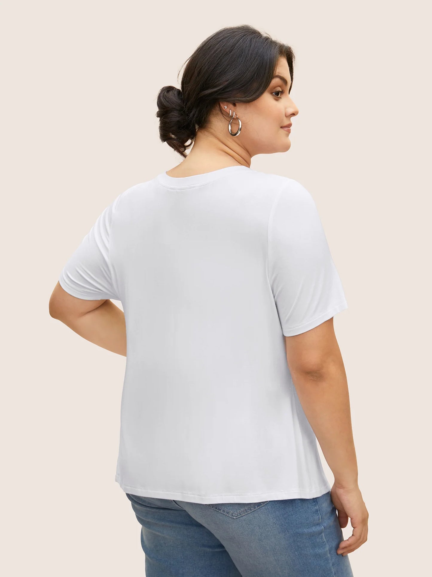 Supersoft Essentials Solid Basic Knit T-shirt