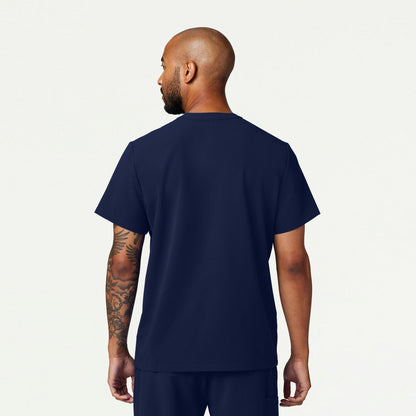 Reeve Henley Scrub Top - Midnight Navy