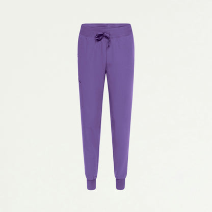 Silex Slim Knit-Waist Scrub Jogger - Violet